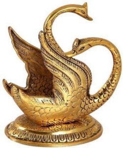 Handcrafted  Oxidized Metal Decorative Golden Swan Duck Shape Napkin Holder / Home Decor/ Antique Product