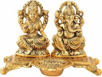Metal Ganesha and Laxmi/ Festival Gift
