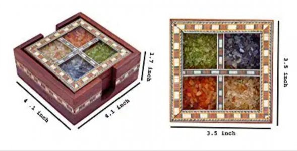 Unique Gemstone Tea Coasters/Corporate Gifts/ Handcrafted Product