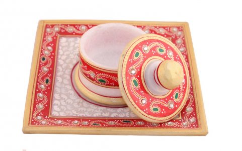 Marble Tray & Container/Handcrafted Product/Dining Decor