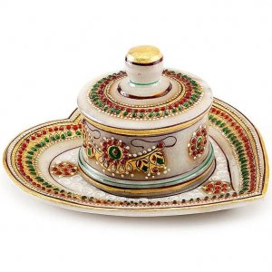 Marble Tray & Containers/ Handcrafted Product/ Home Decor