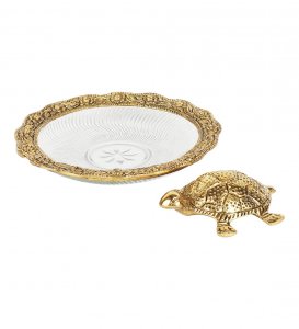 Metal Tortoise & Plate / Feng Shui Tortoise Plate/ Home Decor/ Handcrafted Product