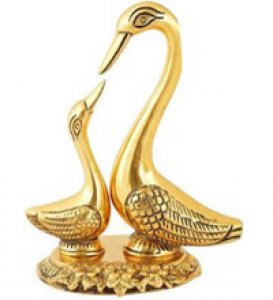 Pair of Swan in Metal / Home Decor/ Gift Option