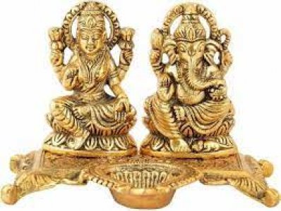 Metal Ganesha and Laxmi/ Corporate Gift