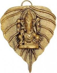 Ganesha on Peepal Leaf/ Festival Gift/ Collectible