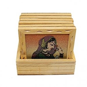 Wooden Gemstone Tea Coasters // Handcrafted Products//Corporate Gift