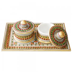 Marble Tray & Containers/ Handcrafted Product/Corporate Gift