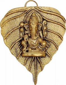 Ganesh on Peepal Leaf/ Handcrafted Product/ Home Decor