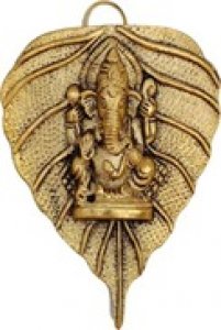 Ganesh on Peepal Leaf/ Handcrafted Product/ Festival Gift