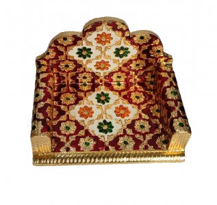 Meenakari Singhsan/Handcrafted Product/ Puja Room decor