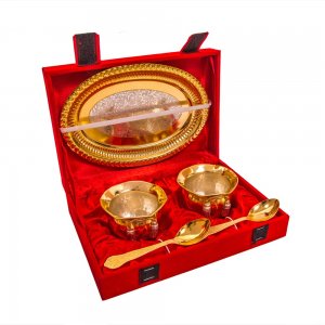 Two Tone Twin Bowl Set Made Of German Silver/Corporate Gifts