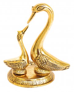 Pair of Swan in Metal / Home Decor/ Gift Option