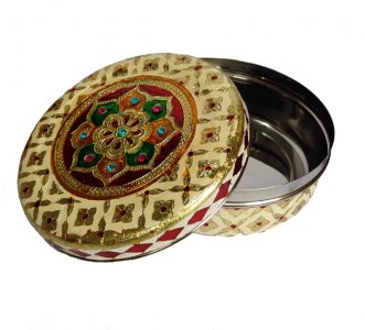 Meenakari Dabba / Handcrafted Product/ Wedding Return gift